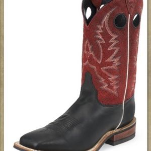 NWOT Justin Boots square toe cowboy boots